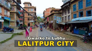 Ride in New DEVELOPED Area of LALITPUR City 4K🇳🇵 HDR - Gwarko to Lubhu - September 2023