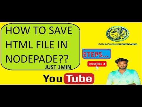how to save html file in note pade in 30seconds  #codingforbeginners #CodingStar #codingshorts