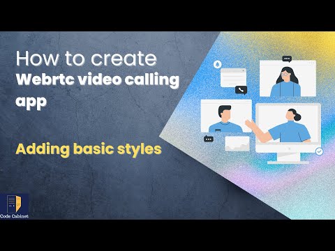 Build webrtc video calling app without React - (Part 3) adding basic styles #webrtc #coding