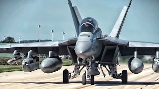 F-35A Joint Strike Fighters Fly With EA-18G Growlers