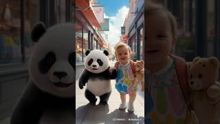 Shopping buddies for life! 🐼👶 #BabyPanda #ShoppingBuddies #shorts