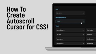 How to Create Autoscroll Cursor for CSS [easy]