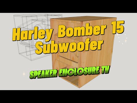Harley Bomber 15 Subwoofer Enclosure | 3D Modeling in SketchUp #speakerenclosuretv
