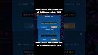 2 Mobile Legends Redeem Codes October 2025 #mlbbdiamondscode #mobilelegends #mlbbfreeskins #mlbb