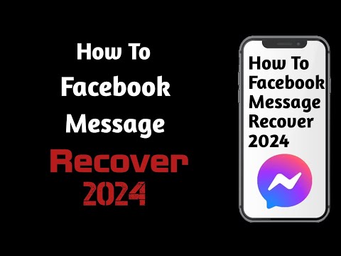 How to facebook message recover 2024 | #recover