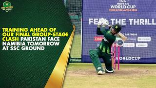 Training ahead of our final group-stage clash 🏏 Pakistan face Namibia tomorrow at SSC Ground 🏟️