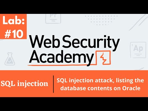 Sql Injection Attack, Listing the Database Contents on Oracle (Video solution, Audio)