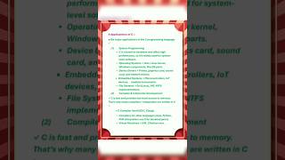 Complete C notes Series  !!  Part 4 🖥️ #shorts  #programming #cprogramming #programmer #coder