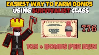 Easiest Way To Farm Bonds Using Survivalist Class (Dead Rails)