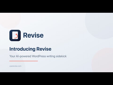 Introducing Revise