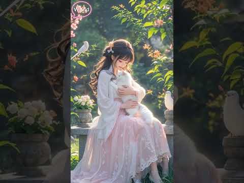 🐱 Cozy Girl & Her White Cat | Peaceful Sleep Music & Meditation Ambience