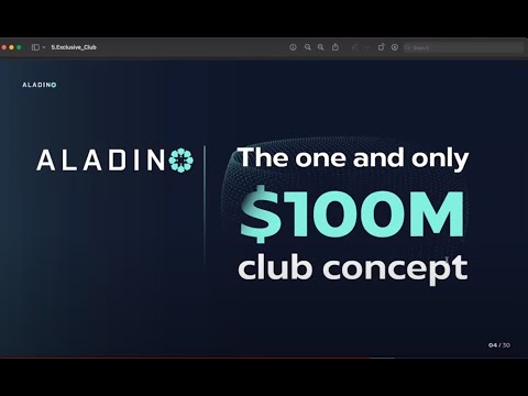 ALADIN | $100 MILLION CLUB | NFT SALE OPEN.