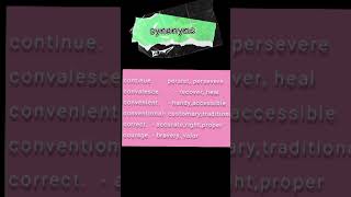|#synonyms |#englishvocabulary |#freelearning |