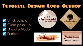 CARA MUDAH MEMBUAT LOGO OLSHOP DI HP/ANDROID (NEW !!!)