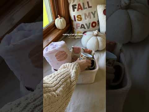 making a fall gift basket🍂🎀🎃@Redbubble code RBC-ALIVIA for 15% off #myrbthing #redbubble #ad