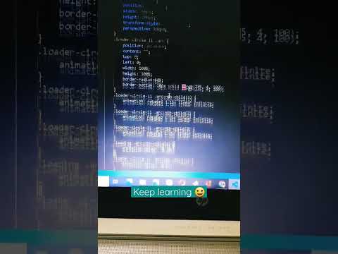 spinner Using HTML and CSS#css #html #spinner #animation #lovecoding #viral