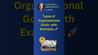 Types of Organizational Goals  with Examples 🚀 @CommerceAchiever