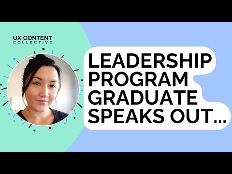 Content design leadership graduate speaks out!