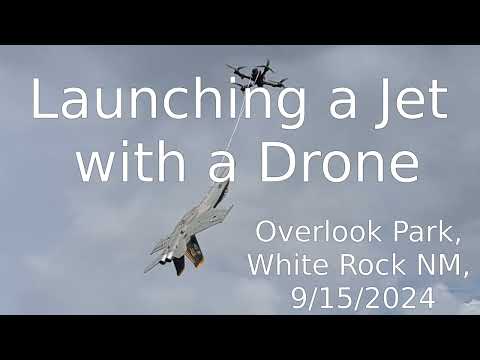 Launching an R/C Jet from a Drone
