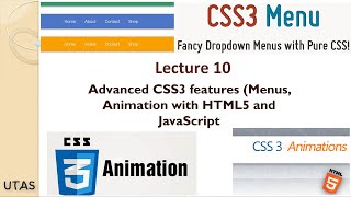 ITDR1105 Lecture10 Advanced CSS3 features (Menus, Animation)