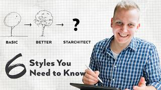 6 Ways to DRAW A TREE Like an Architect