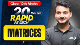 Matrices Class 12 Maths RAPID REVISION | 12th Maths Chapter-3 One Shot | Kuldeep Sir🔥