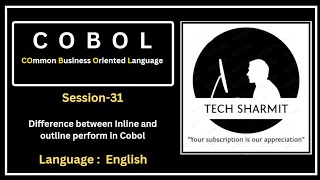 Perform Statement in COBOL: Inline vs. Outline Perform Explained (Session-31) (English)