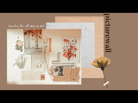 Decorating the wall above my desk - samesjournal