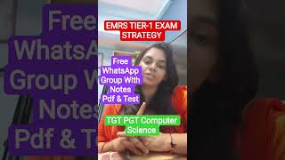 EMRS TIER-1 EXAM STRATEGY TGT PGT COMPUTER SCIENCE #nsclasses #computerscience #emrsvacancies