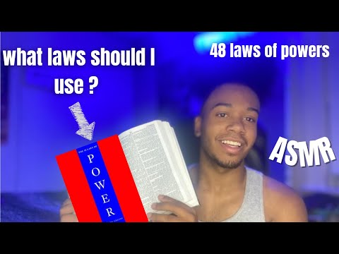 ASMR|The 48 laws of power…which laws should you use and why?. [Talk session]