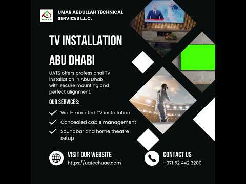 TV Installation Abu Dhabi | Professional Wall Mounting by UATS