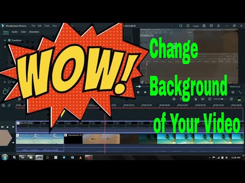 Change The Back-Ground of Your Software In A Video