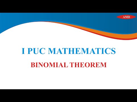 BINOMIAL THEOREM | ALGEBRA | AMD ACADEMY