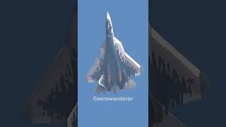 MINDBLOWING SUKHOI SU-57 air display at Aero India 2025 #shorts #aviation #sukhoi #su57 #aeroindia