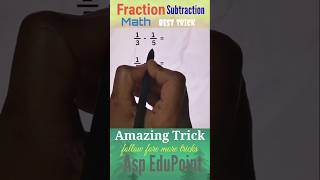 Fraction subtract #fraction #shorts #shortcutmath #viralshorts #viral #viralvideo #pw #khansir #math