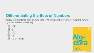Differentiating the Sets of Numbers | OpenStax College Algebra