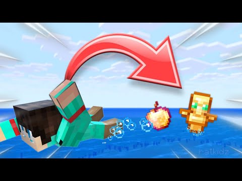 Minecraft BUT' Swiming drops OP LOOT!🔥🤩