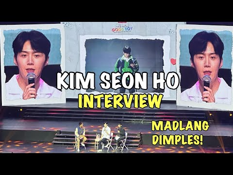 [4K] Kim Seon Ho Bench Fanmeet | Interview | Talks about his roles | Funny story of his dimples