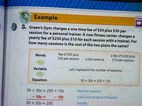 Lesson 2.4:  Variables on Both Sides