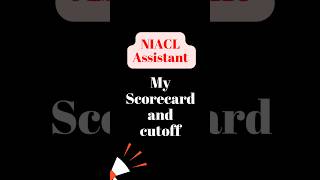 My NIACL ASSISTANT 2023-24 Prelims scorecard | NIACL ASSISTANT Result #shorts #ytshorts #niacl #sbi