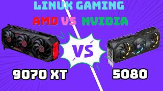 9070 XT vs 5080 in Linux Gaming | Nvidia vs AMD in Linux | Nobara GPU Benchmark