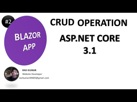 #2 Crud Using Blazor with Entity Framework Core in Asp.Net Core 3.1 Tutorial
