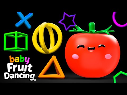 Baby Fruit Dancing | SHAPES and FORMS with Tropical Dance Beats!