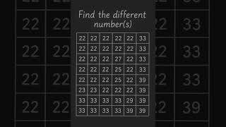 FIND THE DIFFERENT NUMBER(S) #maths #education #mathstricks