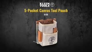 Klein Tools 5-Pocket Canvas Tool Pouch