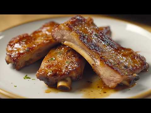 Perfectly baked ribs in a delicious sauce ! So delicious, you can't stop!