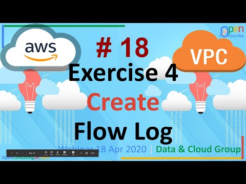 Amazon Virtual Private Cloud (VPC) | #18 Exercise 4 | Create Flow Log | Open Consulting™ 18 Apr 2020