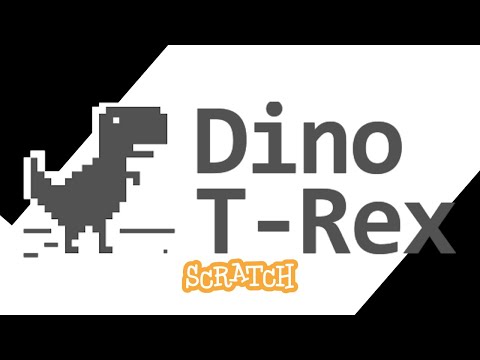 How to make Dino T rex runner game in scratch 3.0 - Absolute for Beginners. Scratch Beginner Project