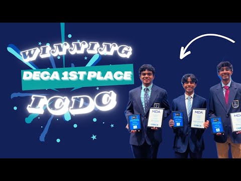 Winning 1st Place at DECA ICDC!