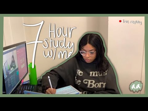 7 hour study w/ me stream (classical music + asmr)